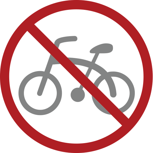 No Bicycles Emoji