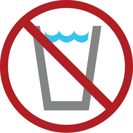 Non-potable Water Symbol Emoji