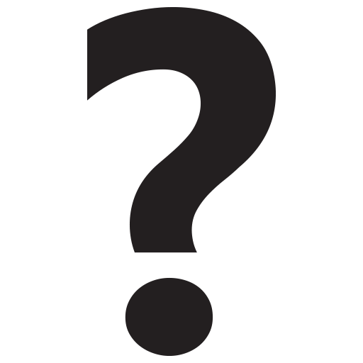 Black Question Mark Ornament Emoji