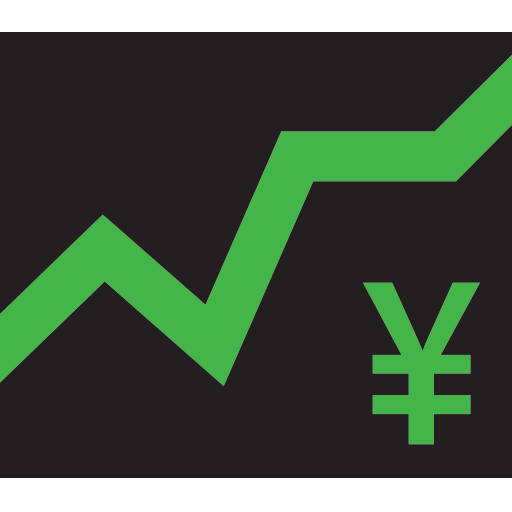 Chart With Upwards Trend And Yen Sign Emoji