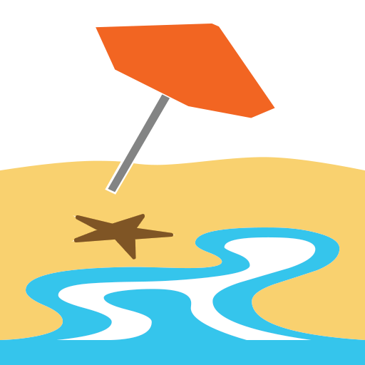 Beach With Umbrella Emoji