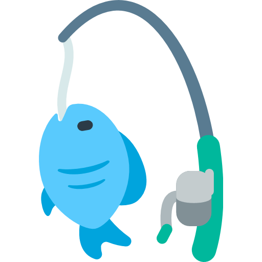 Fishing Pole And Fish Emoji