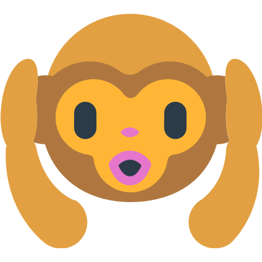 Hear-no-evil Monkey Emoji