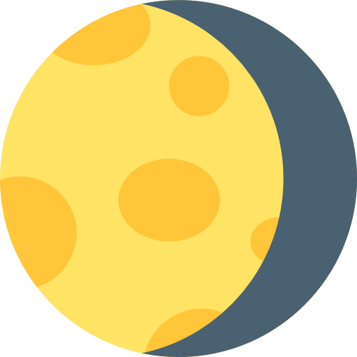 Waning Gibbous Moon Symbol Emoji