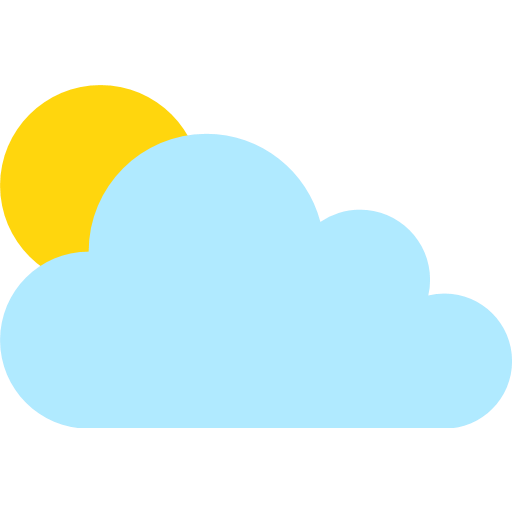 Sun Behind Cloud Emoji