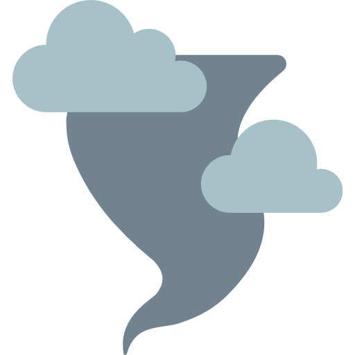 Cloud With Tornado Emoji