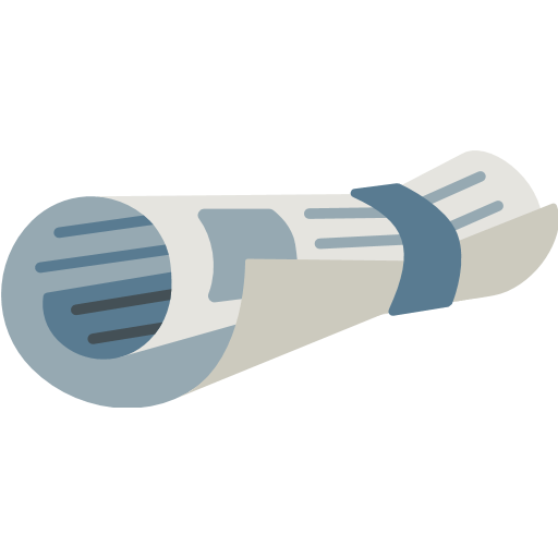 Rolled-up Newspaper Emoji