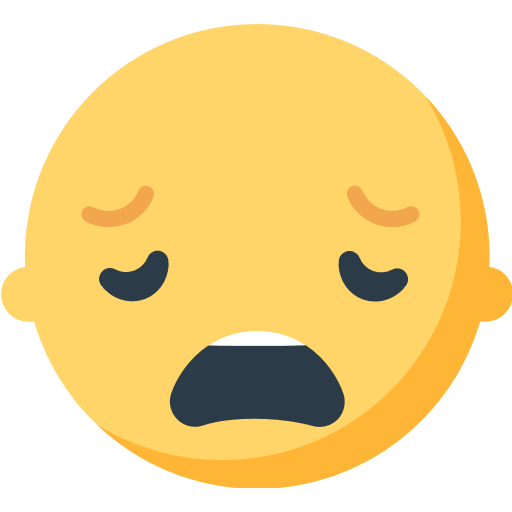 Weary Face Emoji