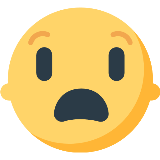 Fearful Face Emoji | Poster