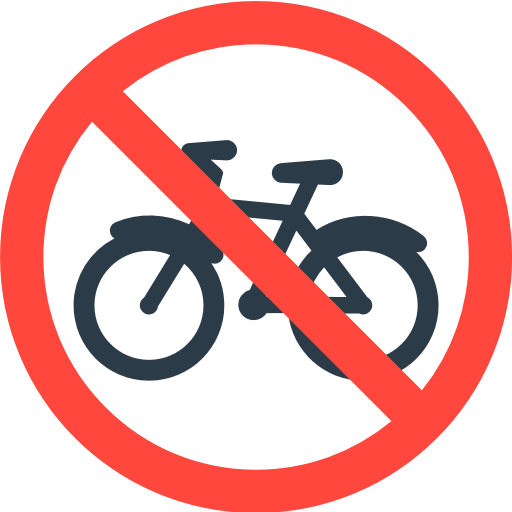 No Bicycles Emoji