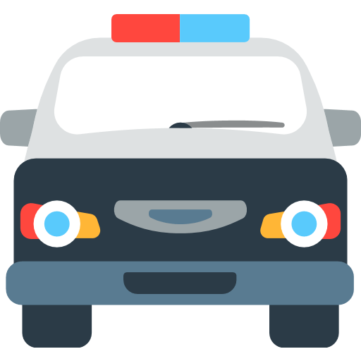 Oncoming Police Car Emoji