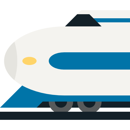 High-speed Train With Bullet Nose Emoji