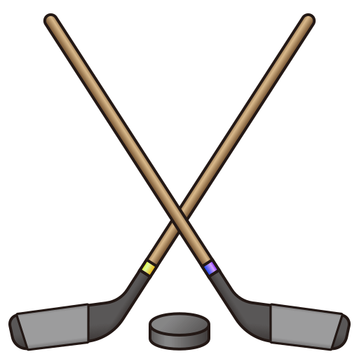 Ice Hockey Stick And Puck Emoji