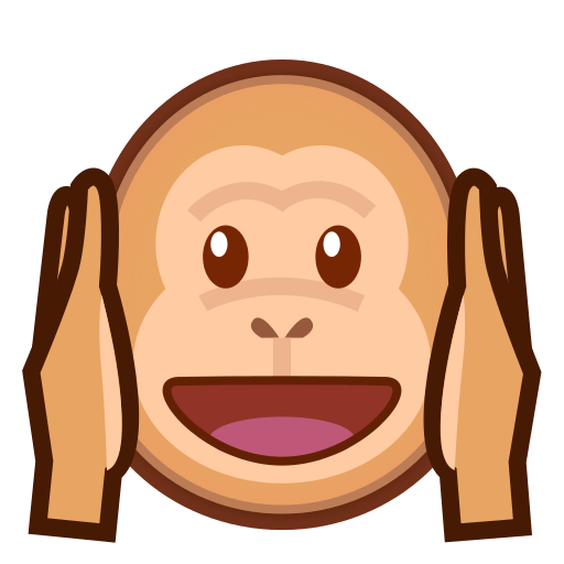 Hear-no-evil Monkey Emoji