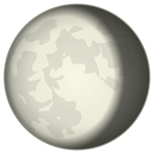 Waning Gibbous Moon Symbol Emoji