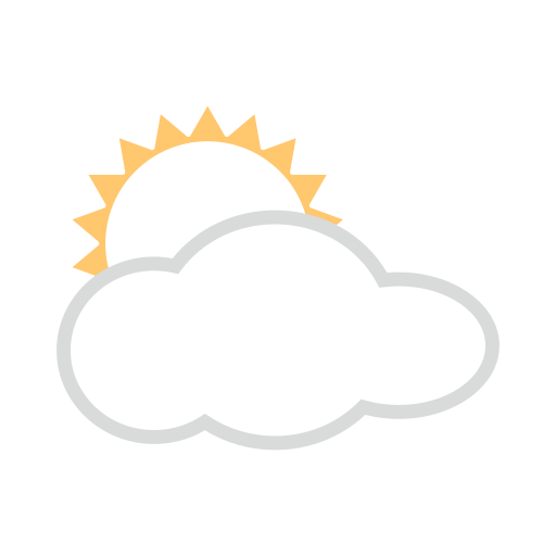 White Sun Behind Cloud Emoji