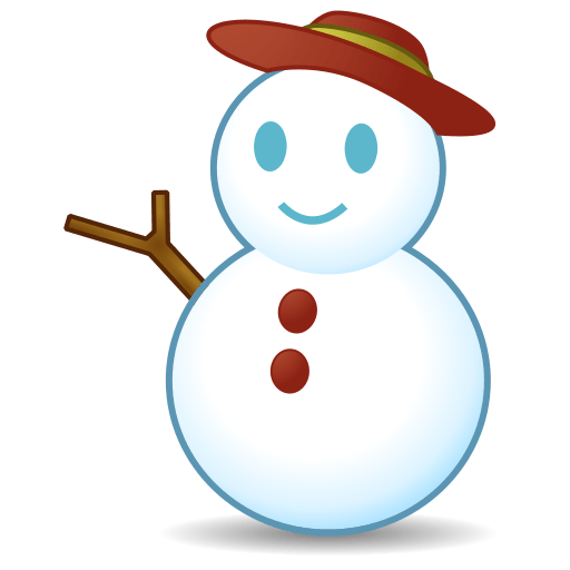 Snowman Without Snow Emoji