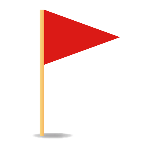 Triangular Flag On Post Emoji