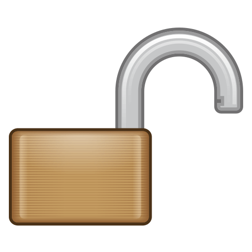 Open Lock Emoji