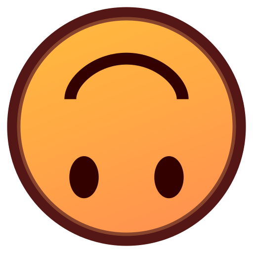 Upside-down Face Emoji