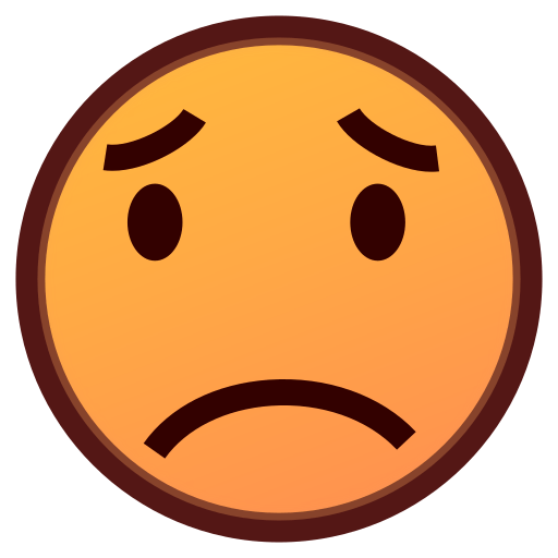 Worried Face Emoji