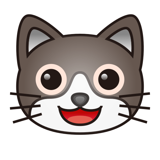 Smiling Cat Face With Open Mouth Emoji