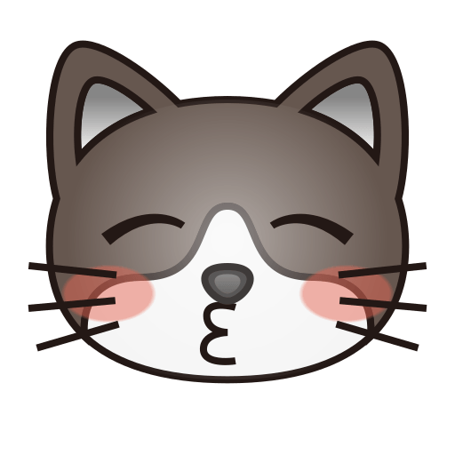 Kissing Cat Face With Closed Eyes Emoji