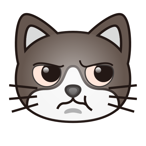 Emoji Pouting Cat | 3D model