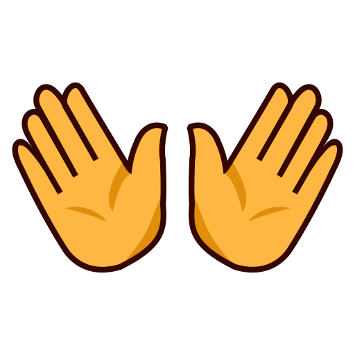 Open Hands Sign Emoji