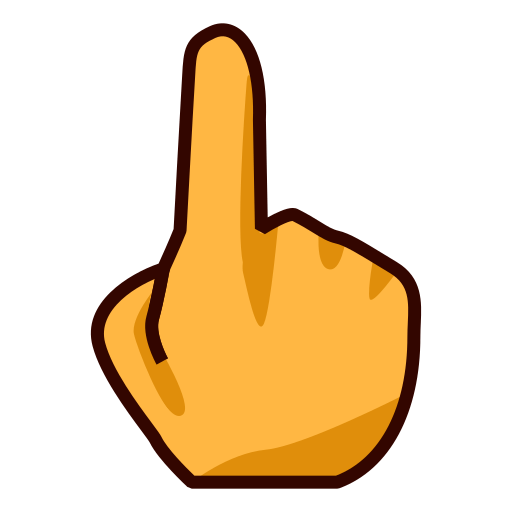 White Up Pointing Backhand Index Emoji