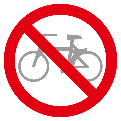 No Bicycles Emoji