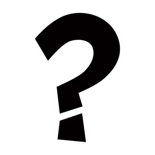 Black Question Mark Ornament Emoji