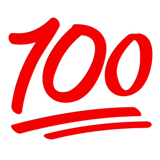 Hundred Points Symbol Emoji
