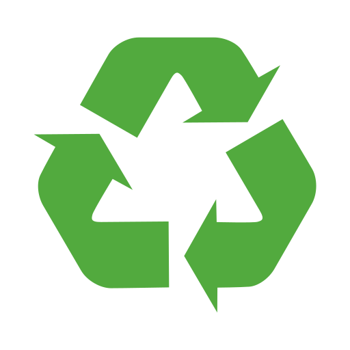 Black Universal Recycling Symbol Emoji