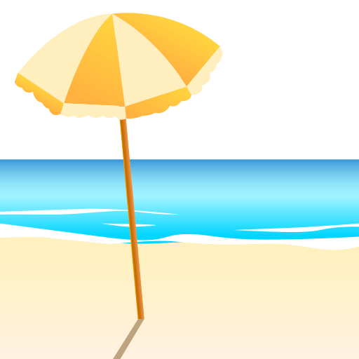 Beach With Umbrella Emoji