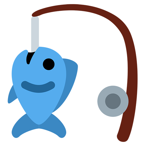 Fishing Pole And Fish Emoji