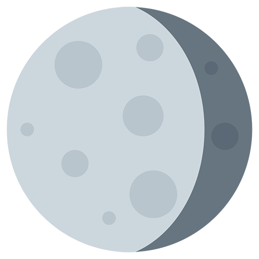 Waning Gibbous Moon Symbol Emoji