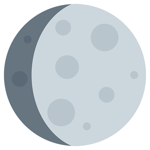 Waxing Gibbous Moon Symbol Emoji