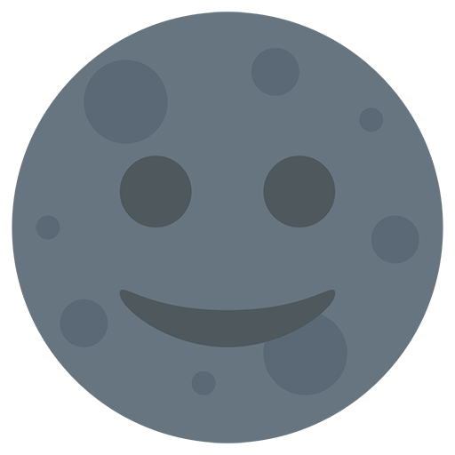 New Moon With Face Emoji