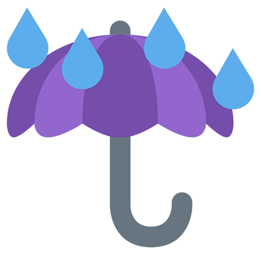 Umbrella With Rain Drops Emoji