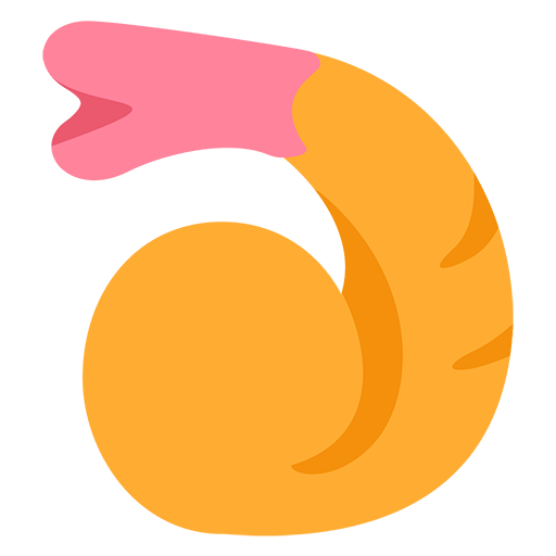 Fried Shrimp Emoji