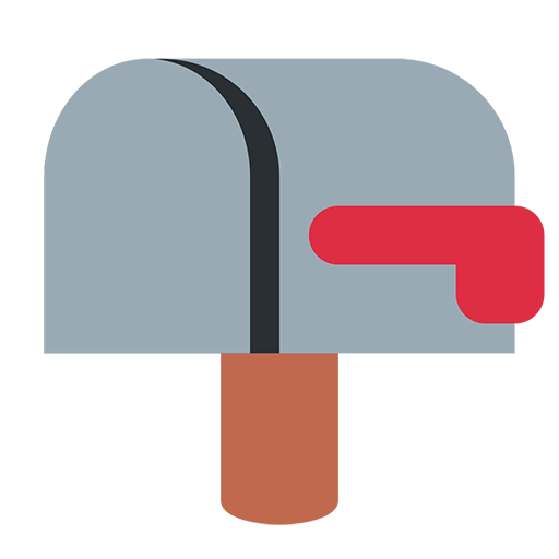 Closed Mailbox With Lowered Flag Emoji