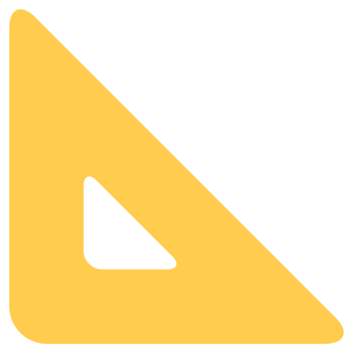 Triangular Ruler Emoji