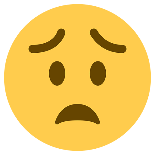 Worried Face Emoji