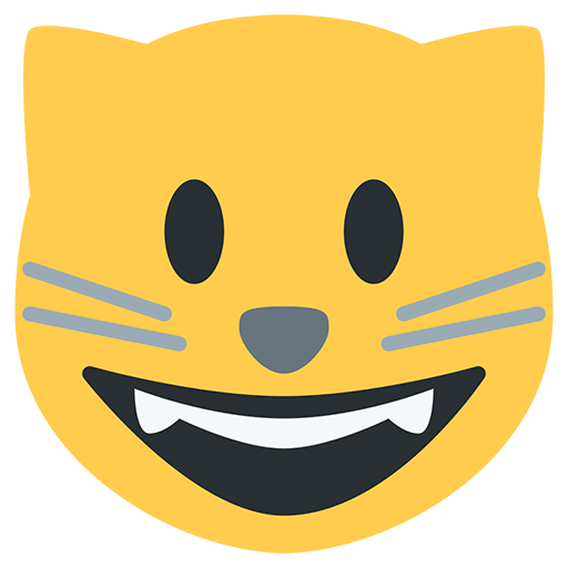 Smiling Cat Face With Open Mouth Emoji