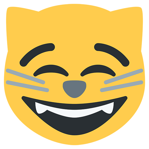 Grinning Cat Face With Smiling Eyes Emoji