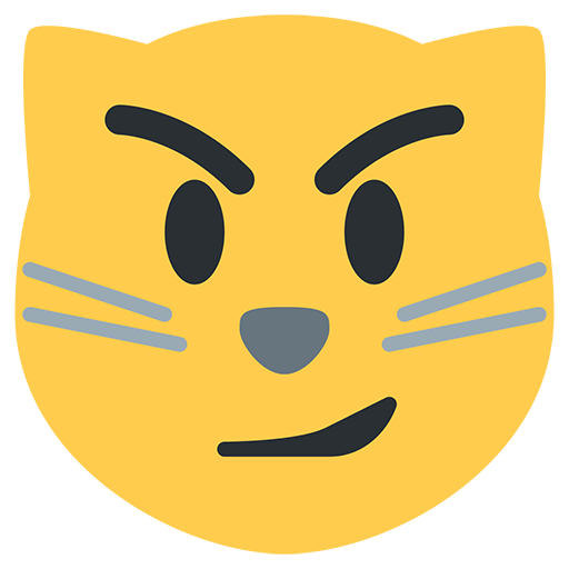 Cat Face With Wry Smile Emoji