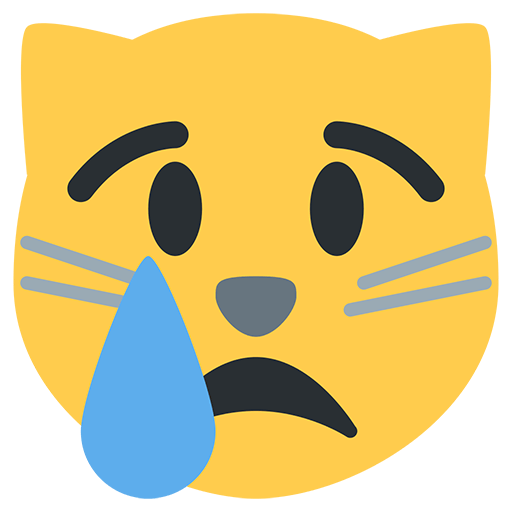 Crying Cat Face Emoji