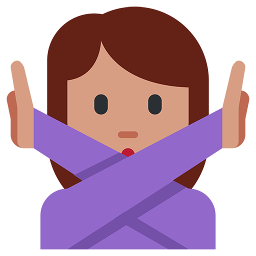 Face With No Good Gesture Emoji