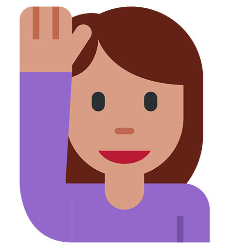 Happy Person Raising One Hand Emoji